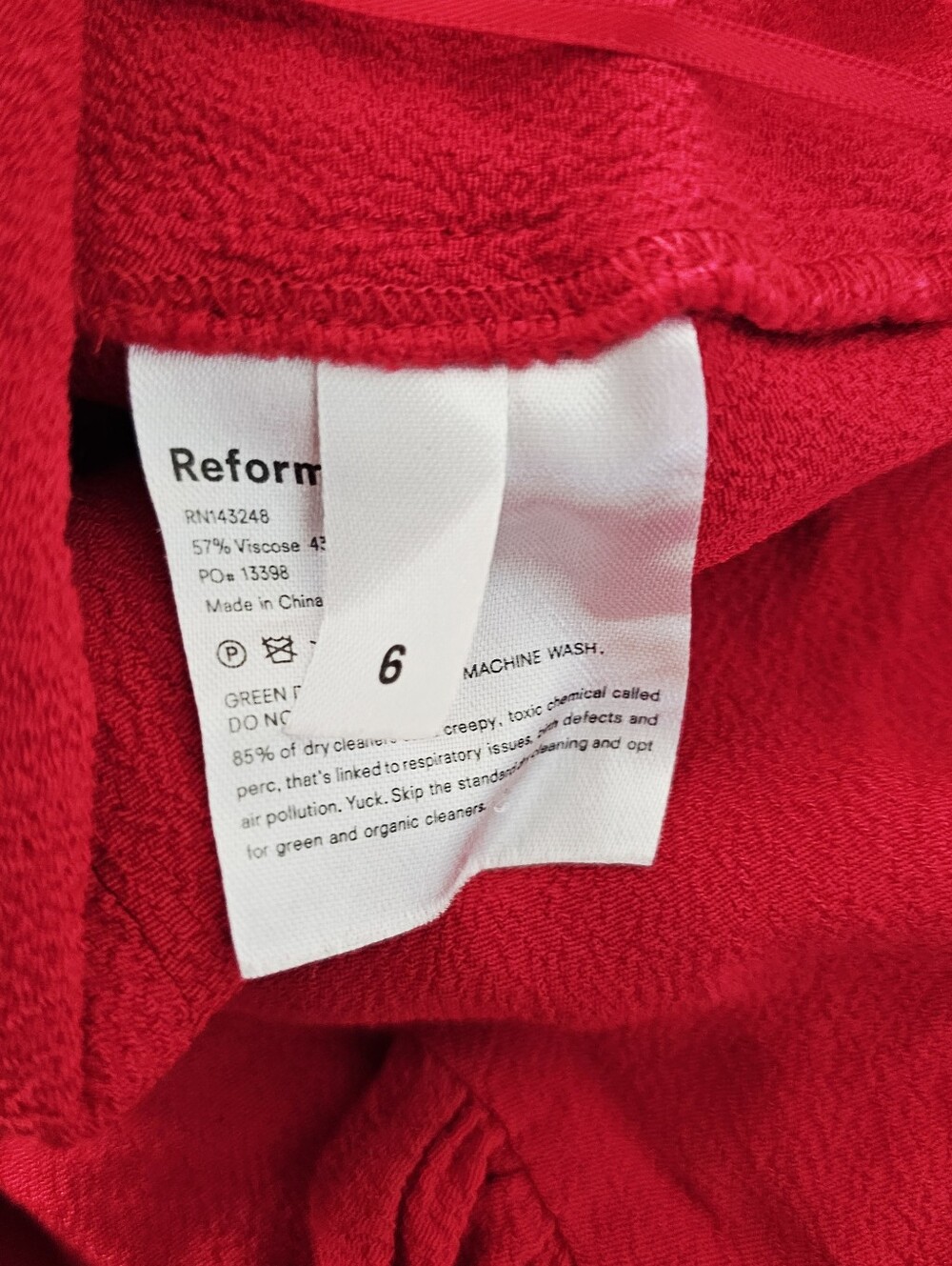 Reformation Marilyn Red Maxi Dress Off-the-shoulder Sweetheart Neckline Size 6 - Picture 6 of 6